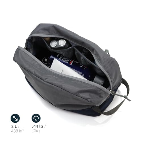 Travel Toiletry Bag 8L, Large Wash Bag with Waterproof TPU Wet/Dry Compartment — view 3