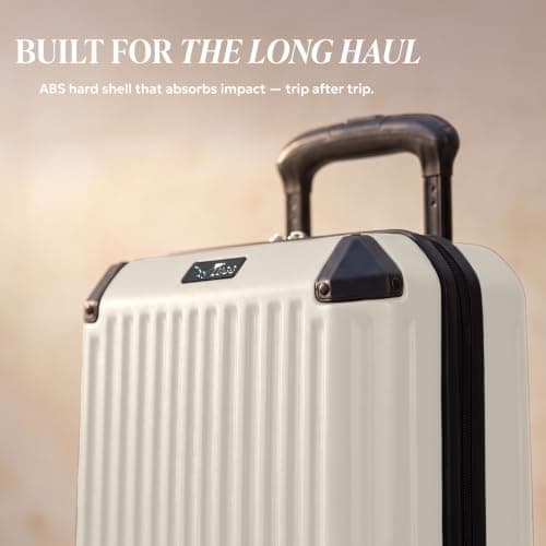 LUGG 40cm Sky Rover Underseat Cabin Bag – Ryanair & EasyJet Approved Carry-On Suitcase, Lightweight and Durable ABS Hard Shell, 360° Smooth Spinner Wheels, Water-Resistant, 40x30x20cm, 5 Year Warranty — view 3