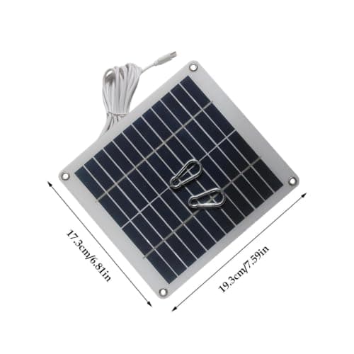 Camera Solar Panel 50W 12V Type-C Waterproof Camping Gear — view 5