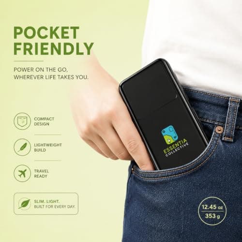 20000mAh Portable Power Bank, 22.5W Fast Charging, 4 Built-In Cables — view 6