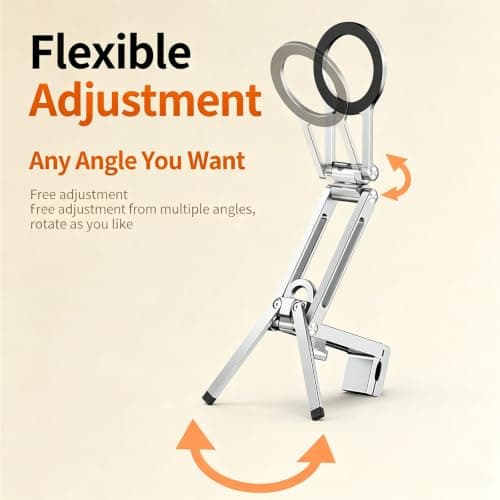 Foldable Phone Stand Tripod, Blue — view 5