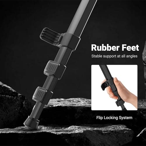 NEEWER BASICS 66.5"/169 cm Travel Tripod for Camera, Lightweight, TP12 — view 3