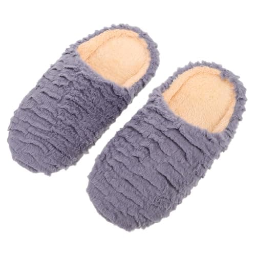 TOYANDONA Couples Soft Sole House Slippers with Warm Lining, Non-Skid