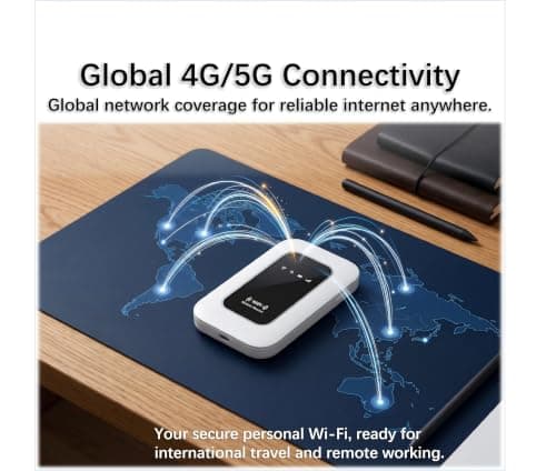5G Portable WiFi 6 MiFi,with SIM Slot,Mobile Hotspot — view 6