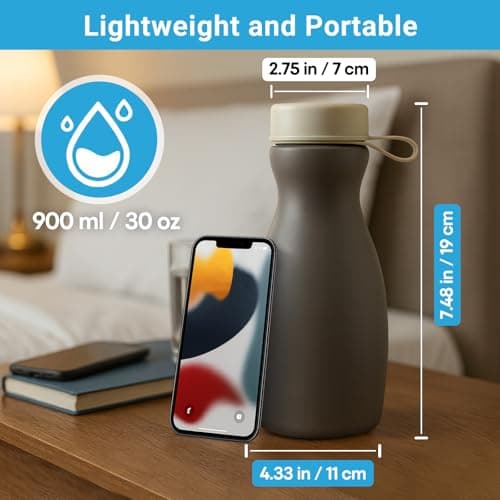 Urinal Bottles for Men with Spill Proof Glow Lid: 900 mL Pee Bottle for Men — view 5