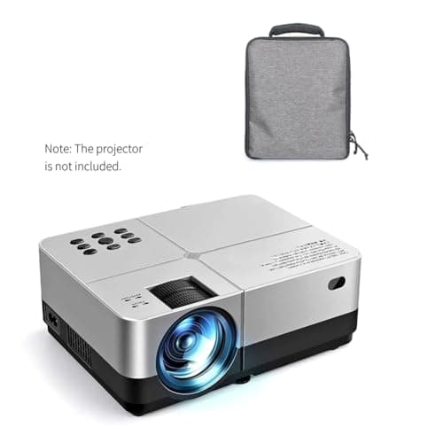 Pinafresa Waterproof Projector Carry Bag Universal Grey Handbag with Handle for Business and Travel Projector Storage Bag — view 5