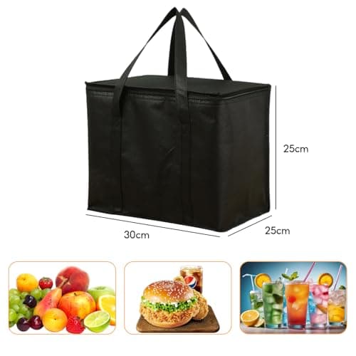 Cool Bag, 2 Pack Medium Insulated Bag with Handles(18L/30×25×25CM) — view 2