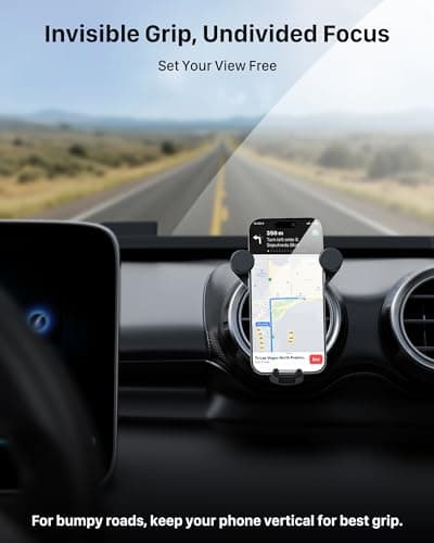 YOSH Mercedes Phone Holder for Round Air Vent, Car Phone Holder for Audi — view 5