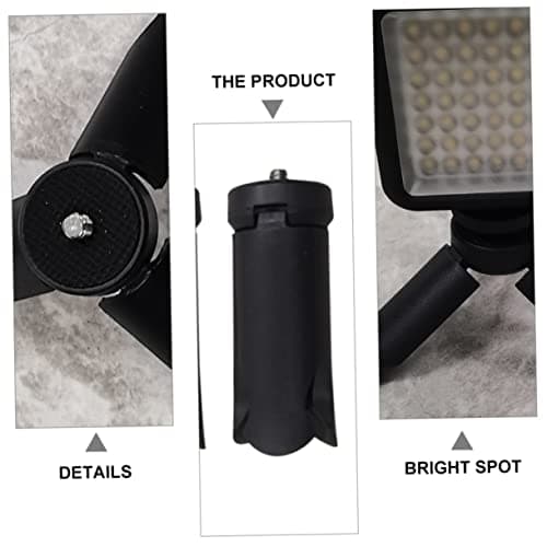 Foldable Tabletop Tripod 8 Pack with 1/4 Inch Screw for Cameras — view 2