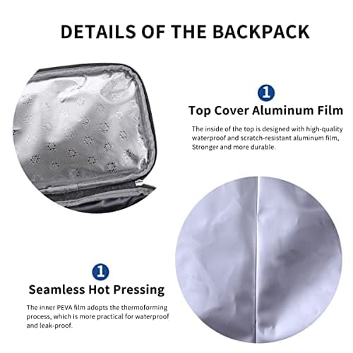 Skexiod Cooler Backpack Insulated Lunch Bag 18L Large Capacity Waterproof Picnic Backpack Womens Mens Hot/Cold Freezer Bags Food Container for Travel/Hiking/Beach/School/Camping/BBQ — view 3
