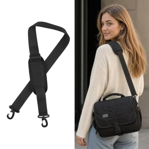 Adjustable Shoulder Strap Replacement Bag Belt with POM Hooks