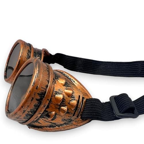 FNA FASHIONS® Unisex Biggles Aviator Steampunk Welding Goth Cosplay Vintage Goggles - A Time-Traveling Fashion Essential — view 5