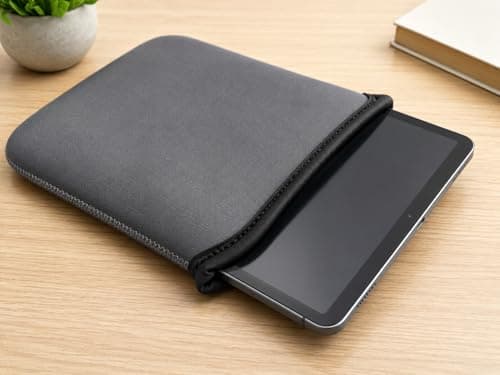 AKORD 10-Inch Protective Soft Sleeve Pouch Case For Tablet, Netbook, Small Laptop, Grey — view 6