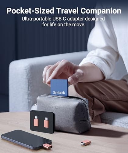 Syntech USB C to USB Adapter 2-Pack, Type C Male to USB 3.0 Female Adapter — view 6