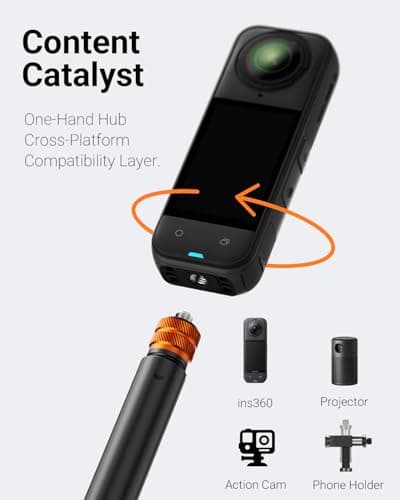 Vimose 48" Invisible Selfie Stick Tripod for Insta360 X4/GO 3/X3/ONE — view 5