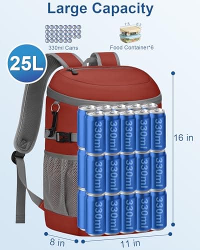 Cooler Backpack Insulated Leakproof Soft Cooler Bag Ice Chest for Women — view 2