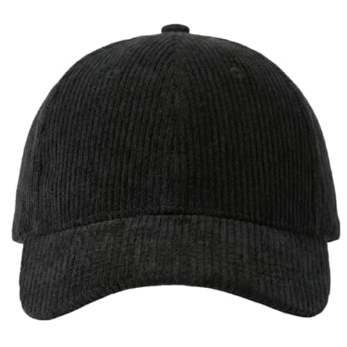 howkuhat Unisex Cotton Baseball Cap Sports Sun Hat Winter Warm Wide Brim Adjustable Outdoor Travel Cap(UK, Alpha, One Size, Black) — view 5