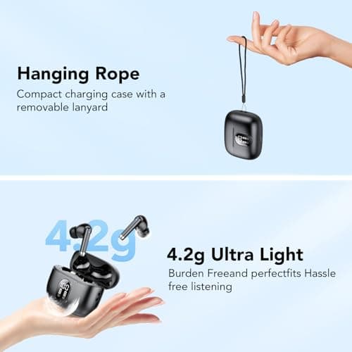 QXQ S26 Wireless Earbuds, In Ear Noise Cancelling Bluetooth 5.4 Headphones — view 2