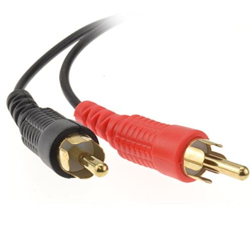 kenable Gold 3.5mm Stereo Jack Socket to 2 Phono RCA Plugs Adapter Cable — view 2