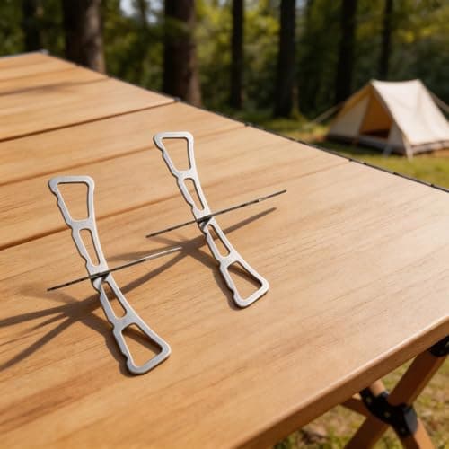 FACAIIO for Compact Stainless Steel Steaming Rack 4 Pack, Foldable Stand Pots, Camping Travel and Daily Cooking, 12.5cm — view 3