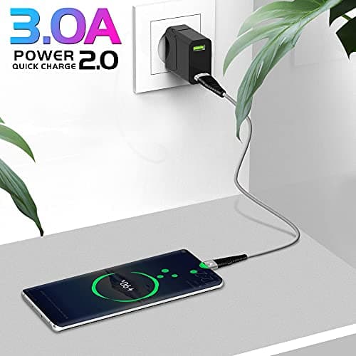 USB C Charger Cable 3 Pack 15CM, 1M, 2M USB A to USBC Cable Type C Charger Fast Charging Phone Lead for iPad Air iPhone 17 16 15 Pro Max Plus, Samsung Galaxy S25 S24 Ultra, Huawei, Google Pixel Grey — view 4