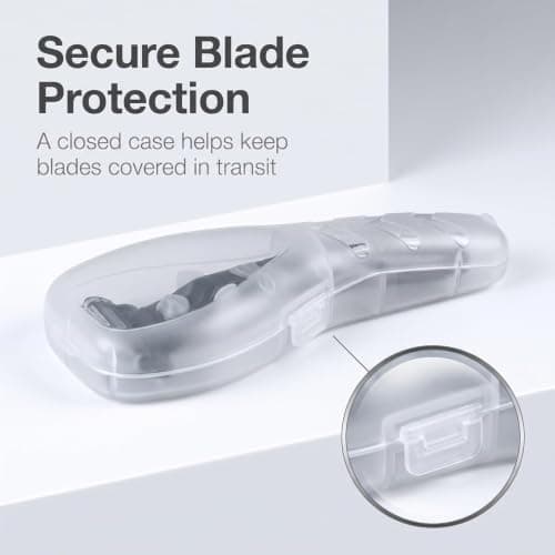 2Pcs Clear Portable Travel Men Manual Razor Protector Plastic Box Cover Container Storage Shaver Holder Protector Case Organizer, Compact Ttravel Razor Protector Men's Electric Shaver Accessories — view 4