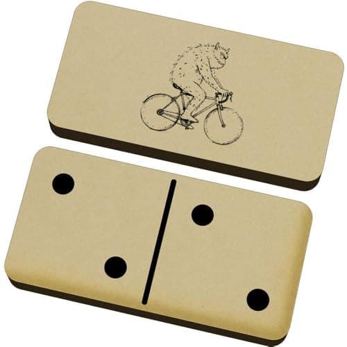 Azeeda 'Monster on Bike' Domino Set with Box (DM00054169)