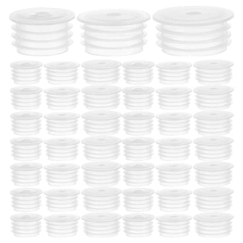 OUNONA 150pcs Press in Bottle Adapter Stopper for Oral Dispensers, Spill Proof Dispenser Plugs, Medication Bottle Dosing Tool for Pediatric Dosing