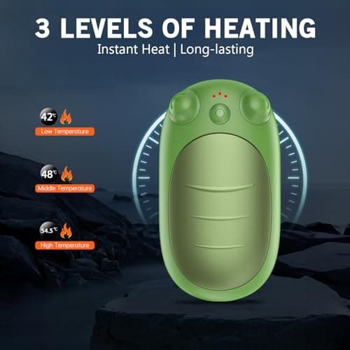 Hand Warmers Rechargeable, 2 Pack Reusable Electric Portable Pocket Warmer 3 Heating Modes for Reno Patients, Women Men — view 2
