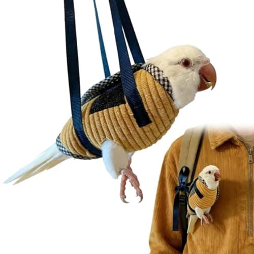 Portable Bird Carrier Bag, 2026 Escape Resistant Parrot Carrier Bag Harness for Small Medium Parrots, Cockatiel,Green-cheeked Conure (XL)