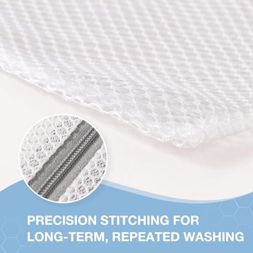 Gifray 2 Pack Mesh Laundry Bags for Washing Machine, 2 Large (60x50cm) Wash Bags for Delicates, Jumpers, Cardigans, Dresses, Jackets, Coats — view 5
