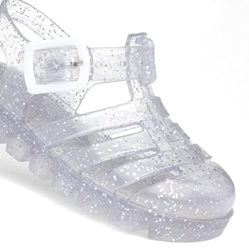 Walkright Weymouth Kids Clear Glitter Jelly Sandal - Size 2 UK - Multicolour — view 6