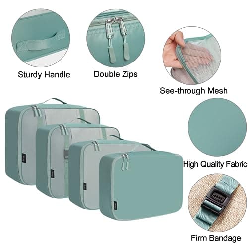 BAGAIL Packing Cubes for Suitcase 8 Set, Lightweight Luggage Packing Organizers Packing Cubes for Travel Accessories — view 4