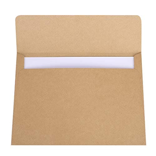 10Pcs A4 Envelope File Folder Kraft Paper Office File Wallet Thicken Document Folder Holder Foolscap File Bag Storage Pouch Project Pockets Paperwork Organizer for Office School Travel — view 3