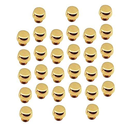 30pcs Zine-Alloy Bag Rivets Golden Handbag Hardware for DIY Craft