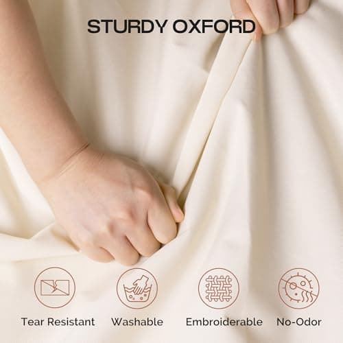 MISSLO 60" Foldable Travel Garment Bag Hanging Dress Bag Covers Long Dress Carriers for Women Suits, Coats, Clothes Protector, Beige — view 4