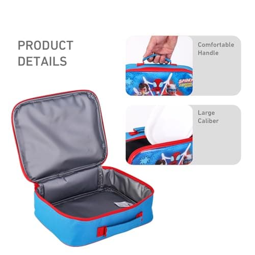 Stor Spidey and His Amazing Friends Insulated Lunch Box Bag for Boys and Girls, Perfect Size for Packing Hot or Cold Snacks for School and Travel, BPA Free — view 4