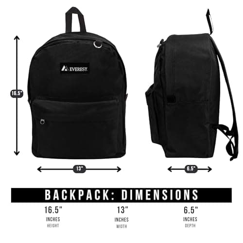 Everest Classic Backpack, Turquoise, One Size — view 6