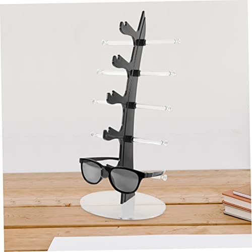 VALICLUD Acrylic Eyeglasses Stand Riser Black Display Rack for Shop — view 5