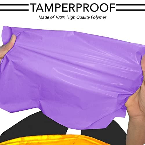 100 Mixed Mailing Poly Postal Self Seal Bags 4 Sizes 25 from Each iSOUL Small to Large Mailing Bags Postage Packaging Assorted Mailers Posting Shipping Post Parcel Package Bags Purple — view 4