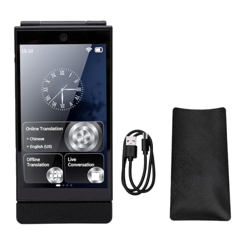 Generic Language Translator Device Foldable Advanced Real Time Dual Screen AI Translator for Business Travel 3.97" Touch Screen — view 6