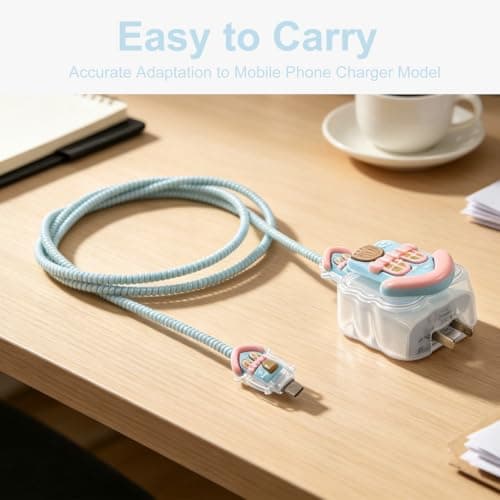 GALPADA 40w Power Adapter Cover Soft Silicone Protective Sleeve for Charging Block Anti-scratch Wear-resistant Case Compatible with Iphone Portable Stylish Charger Block Protector — view 3
