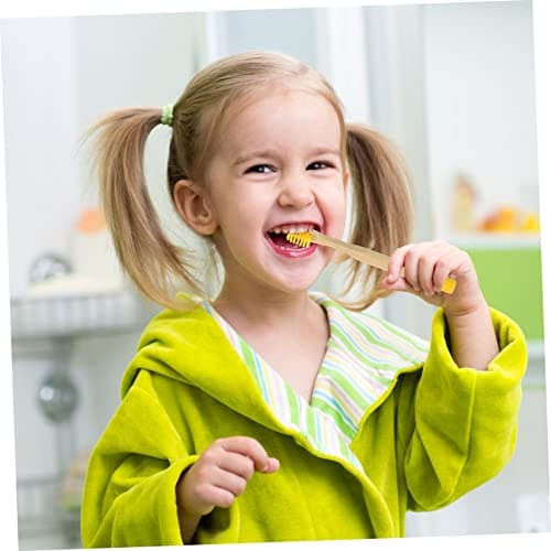 CALLARON 5pcs Boys and Girls Toothbrush Set Soft Bristles Portable Bamboo Charcoal Toothbrushes for Travel Eye-catching Colors for Boys and Girls Essentials — view 5