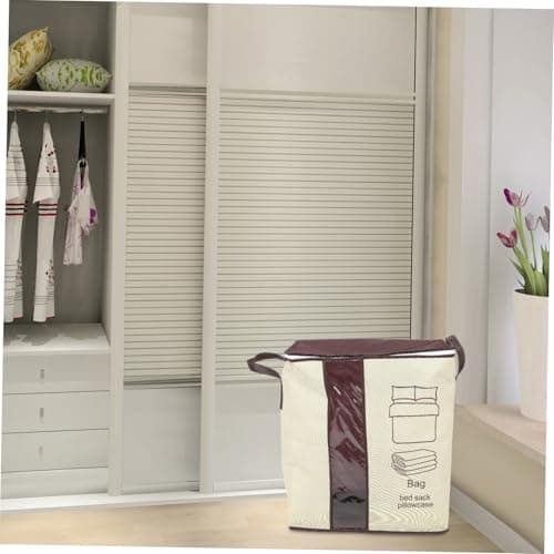 Alipis Large Nonwoven Clothes Storage Bag Zippered Foldable Rectangular — view 4