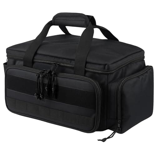 CROWNSHOP Tool Bag Heavy Duty Multi Tool Bag Organiser Technician Bag with Adjustable Shoulder Strap for Office Workshop Daily Use (22x38x19cm)