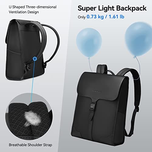 MARK RYDEN 15.6 Inch Leather backpack Mens with High-Tech Magnetic Snails — view 4