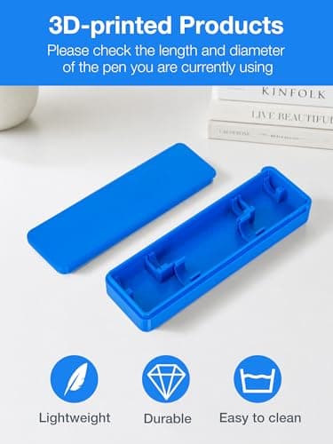 SUNMON Insulin Pen Travel Case, 3D Printing Case, Blue — view 4
