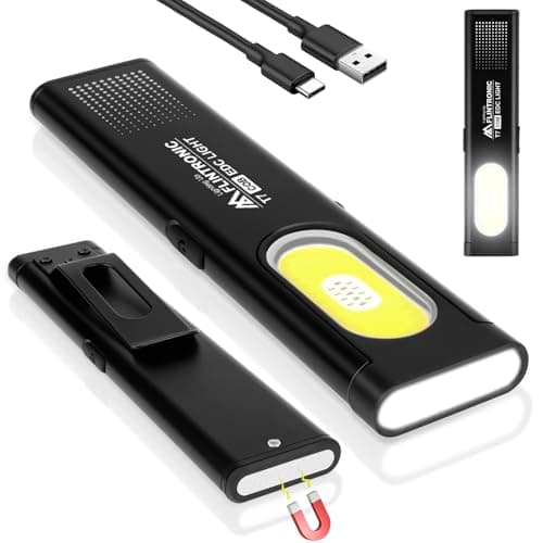 flintronic Mini Torch, USB C Rechargeable Small Torch, Black