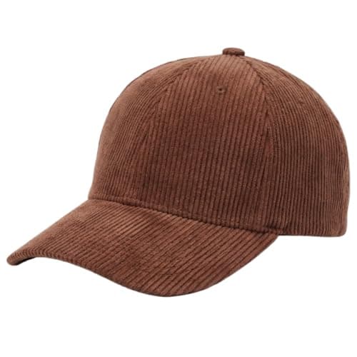 howkuhat Unisex Cotton Baseball Cap Sports Sun Hat Winter Warm Wide Brim Adjustable Outdoor Travel Cap(UK, Alpha, One Size, Brown)