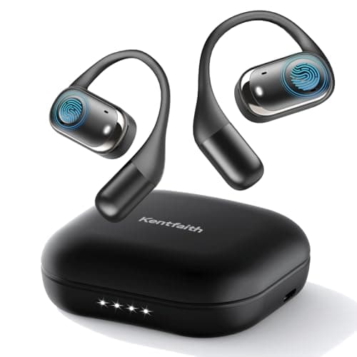 Kentfaith Translation Earbuds, 3-in-1 Bluetooth 5.3 AI Translator Earbuds with 150 Languages, 98% Accuracy, 0.3s Live Translation, with Offline Support for Travel/Business/Learning